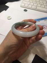 Load image into Gallery viewer, 52.8mm Certified type A 100% Natural green white light purple Jadeite bangle PE30
