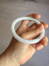 Load image into Gallery viewer, 59.4mm certified Type A 100% Natural sunny green white light purple slim round cut Jadeite Jade bangle PH211-3198
