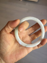 Load image into Gallery viewer, 59.4mm certified Type A 100% Natural sunny green white light purple slim round cut Jadeite Jade bangle PH211-3198
