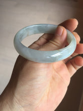 Load image into Gallery viewer, 50.5mm certified 100% natural Type A light green/purple oval jadeite jade bangle PB191
