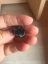Load image into Gallery viewer, 100% Natural type A black white(Wuji 乌鸡, Shuimo 水墨) small happy Buddha (拇指佛) jadeite Jade pendant group PB44
