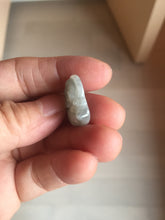 Load image into Gallery viewer, 100% Natural type A black white(Wuji 乌鸡, Shuimo 水墨) small happy Buddha (拇指佛) jadeite Jade pendant group PB44
