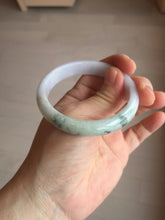 Load image into Gallery viewer, 53mm certified 100% natural Type A light green purple  jadeite jade bangle AA33-4281
