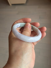 Load image into Gallery viewer, 53mm certified 100% natural Type A light green purple  jadeite jade bangle AA33-4281
