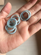 Load image into Gallery viewer, 100% natural type A green/blue/purple Guatemala jadeite jade band ring group AT111
