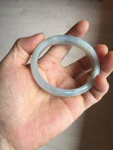 Load image into Gallery viewer, 50.5mm certified 100% natural Type A light green/purple oval jadeite jade bangle PB191

