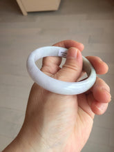Load image into Gallery viewer, 53mm certified 100% natural Type A light green purple  jadeite jade bangle AA33-4281
