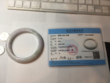 Load image into Gallery viewer, 60mm certified Type A 100% Natural light green red purple (Fu Lu Shou) Jadeite Jade bangle PC96-8467
