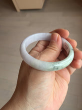 Load image into Gallery viewer, 53mm certified 100% natural Type A light green purple  jadeite jade bangle AA33-4281
