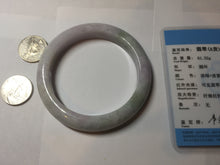 Load image into Gallery viewer, 60mm certified Type A 100% Natural light green red purple (Fu Lu Shou) Jadeite Jade bangle PC96-8467
