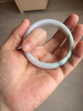 Load image into Gallery viewer, 53mm certified 100% natural Type A light green purple  jadeite jade bangle AA33-4281
