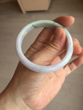 Load image into Gallery viewer, 53mm certified 100% natural Type A light green purple  jadeite jade bangle AA33-4281
