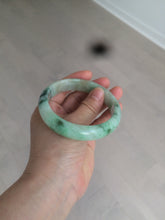 Load image into Gallery viewer, 59.5mm certified Type A 100% Natural sunny green Jadeite bangle AX76-6145
