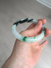Load image into Gallery viewer, 56.9mm 100% natural Type A sunny green white jadeite jade bangle BN7-8239
