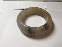 Load image into Gallery viewer, 61mm 100% natural beige/yellow/gary/brown with floating seaweeds chubby Quartzite (Shetaicui jade) bangle XY119
