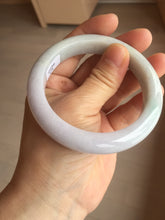 Load image into Gallery viewer, 56.5mm certified 100% natural Type A light green purple jadeite jade bangle AA32-4276
