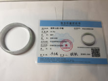 Load image into Gallery viewer, 51.2mm Certified  Type A 100% Natural light green purple jadeite jade bangle AA100-9100
