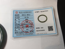 Load image into Gallery viewer, 59.8mm certified 100% Natural dark green/black nephrite (碧玉)  bangle HN143-0516
