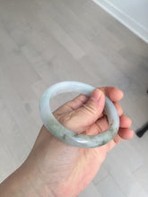 Load image into Gallery viewer, 57.5mm Certified Type A 100% Natural white/light purple/brown Jadeite Jade bangle BM51-7048
