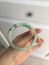 Load image into Gallery viewer, 59.5mm certified Type A 100% Natural sunny green Jadeite bangle AX76-6145
