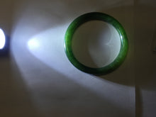 Load image into Gallery viewer, 51.2mm certified 100% Natural dark green/black round cut nephrite (碧玉)  bangle HN147-0523
