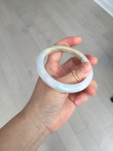 Load image into Gallery viewer, 58mm Certified Type A 100% Natural white/light purple/yellow/brown (FU Lu SHOU)Jadeite Jade bangle BM50-7039
