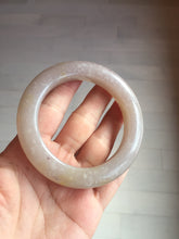 Load image into Gallery viewer, 56mm 100% natural light purple/pale pink/beige with flying snow Quartzite (Shetaicui jade) bangle SY76
