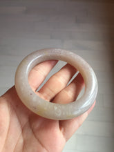 Load image into Gallery viewer, 56mm 100% natural light purple/pale pink/beige with flying snow Quartzite (Shetaicui jade) bangle SY76
