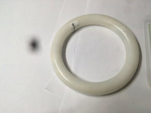 Load image into Gallery viewer, 54.9mm certified 100% Natural white/beige round cut nephrite Jade bangle HT89-7851
