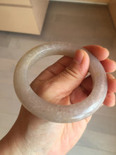 Load image into Gallery viewer, 56mm 100% natural light purple/pale pink/beige with flying snow Quartzite (Shetaicui jade) bangle SY76
