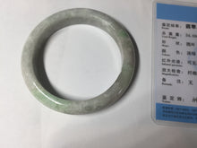 Load image into Gallery viewer, 56.5mm 100% natural type A sunny green/white/purple jadeite jade bangle BM49-8039
