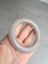 Load image into Gallery viewer, 56mm 100% natural light purple/pale pink/beige with flying snow Quartzite (Shetaicui jade) bangle SY76
