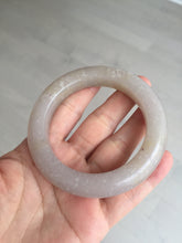 Load image into Gallery viewer, 56mm 100% natural light purple/pale pink/beige with flying snow Quartzite (Shetaicui jade) bangle SY76
