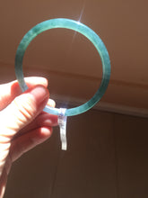 Load image into Gallery viewer, 60.7mm Certified Type A 100% Natural ice watery dark blue/green/purple/gray/black Guatemala slim round cut Jadeite bangle AZ149-2490
