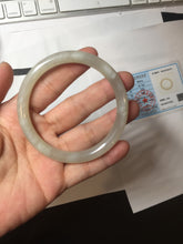 Load image into Gallery viewer, 56.3mm Certified 100% Natural Pale Lotus Pink (淡藕粉) &amp; Gray Round-Cut Nephrite Jade Bangle HN145-3372
