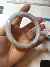 Load image into Gallery viewer, 60mm certified Type A 100% Natural light green purple Jadeite Jade bangle PC97-8466
