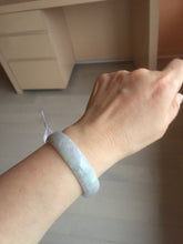 Load image into Gallery viewer, 51.2mm Certified  Type A 100% Natural light green purple jadeite jade bangle AA100-9100

