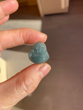Load image into Gallery viewer, 100% Natural blue gray green  Guatemala jadeite Jade  happy buddha pendant group BH58
