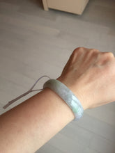 Load image into Gallery viewer, 51.2mm Certified  Type A 100% Natural light green purple jadeite jade bangle AA100-9100
