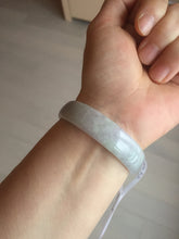 Load image into Gallery viewer, 51.2mm Certified  Type A 100% Natural light green purple jadeite jade bangle AA100-9100
