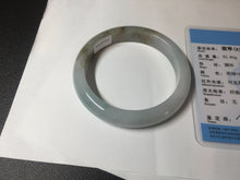 Load image into Gallery viewer, 57.5mm Certified Type A 100% Natural white/light purple/brown Jadeite Jade bangle BM51-7048
