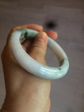 Load image into Gallery viewer, 58mm Certified Type A 100% Natural light green/purple/white/brown Jadeite Jade bangle AH80-0458
