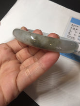Load image into Gallery viewer, 57.5mm Certified Type A 100% Natural white/light purple/brown Jadeite Jade bangle BM51-7048
