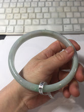 Load image into Gallery viewer, Etsy 已经列 80mm certified Type A 100% Natural sunny green purple yellow(FU LU SHOU 福禄寿) plus size Jadeite Jade bangle BG212-5428
