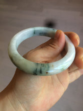 Load image into Gallery viewer, 58mm Certified Type A 100% Natural light green/purple/white/brown Jadeite Jade bangle AH80-0458
