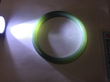 Load image into Gallery viewer, 56mm certified 100% Natural lake green gray slim round cut nephrite bangle HN144-6923
