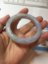 Load image into Gallery viewer, 54mm Certified Type A 100% Natural light green purple Jadeite Jade bangle PC98-9150
