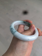 Load image into Gallery viewer, 58mm Certified Type A 100% Natural light green/purple/white/brown Jadeite Jade bangle AH80-0458
