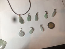 Load image into Gallery viewer, 100% Natural type A icy oily dark green Jadeite Jade seashell (福贝)  pendant F146
