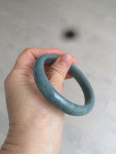 Load image into Gallery viewer, 59mm Certified Type A 100% Natural light blue/gray Guatemala Jadeite bangle Y134-6420
